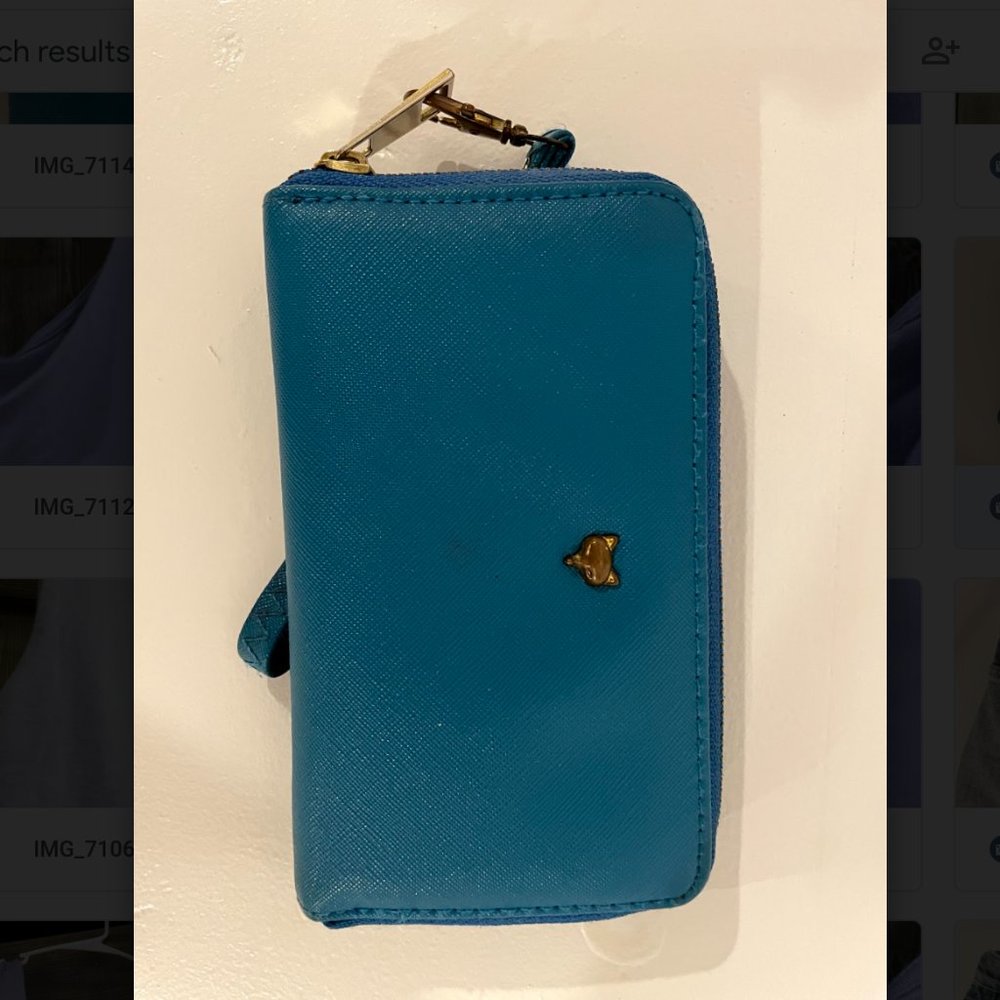 Blue Fox Face Wallet